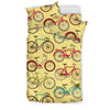 Pattern Print Bicycle Duvet Cover Bedding Set-grizzshop