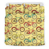 Pattern Print Bicycle Duvet Cover Bedding Set-grizzshop