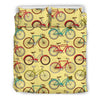 Pattern Print Bicycle Duvet Cover Bedding Set-grizzshop