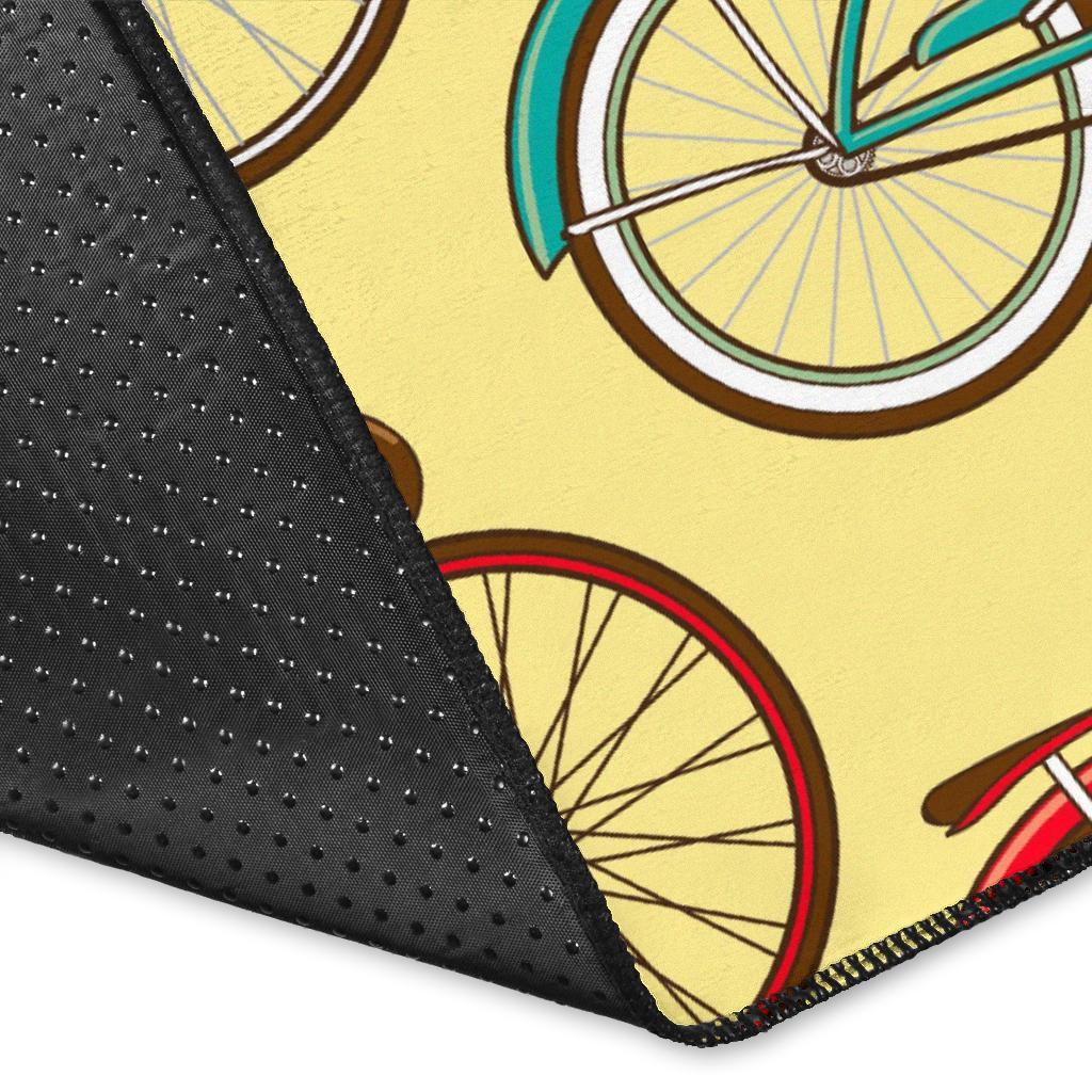 Pattern Print Bicycle Floor Mat-grizzshop