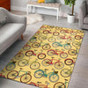 Pattern Print Bicycle Floor Mat-grizzshop