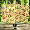 Pattern Print Bicycle Hooded Blanket-grizzshop