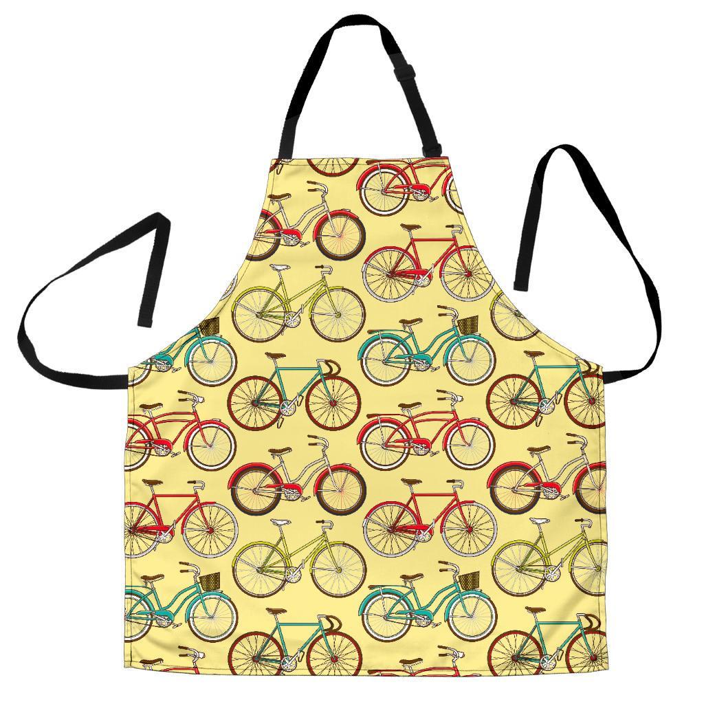 Pattern Print Bicycle Men's Apron-grizzshop
