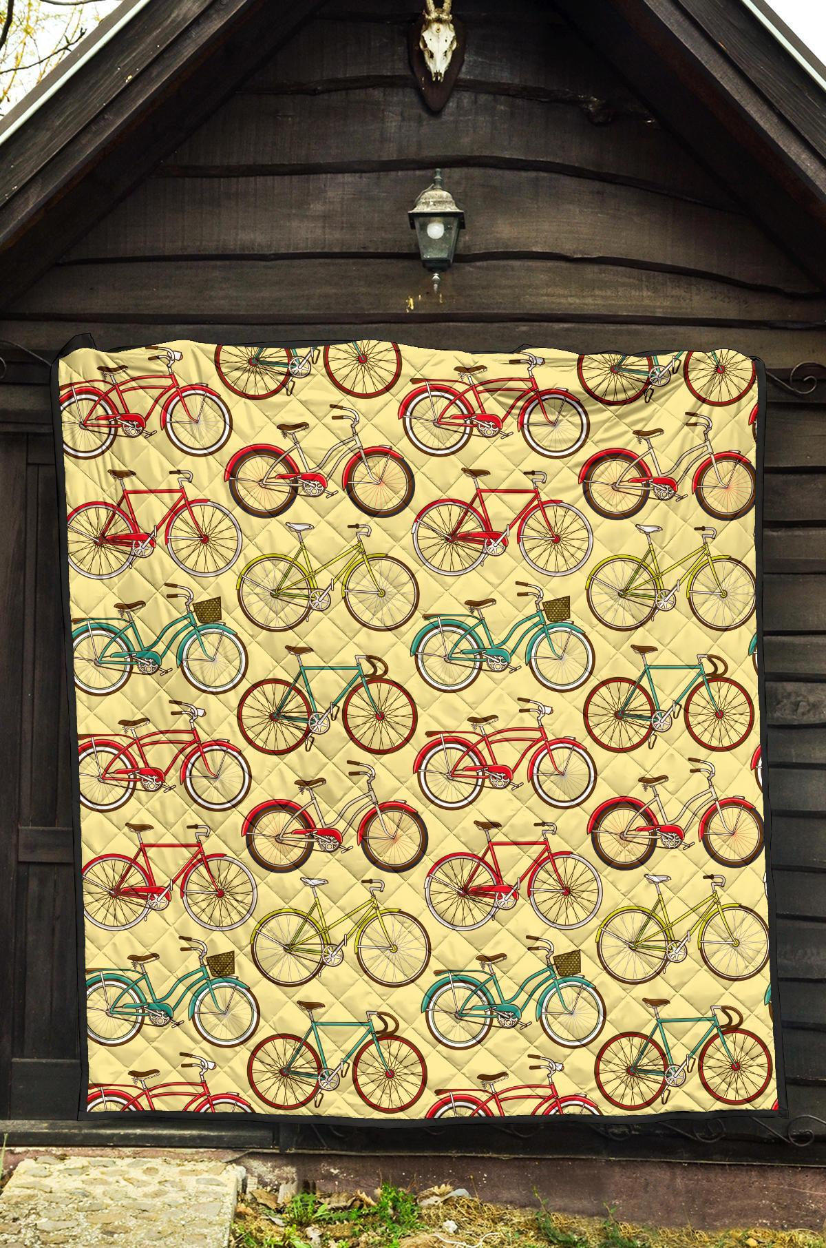 Pattern Print Bicycle Quilt-grizzshop