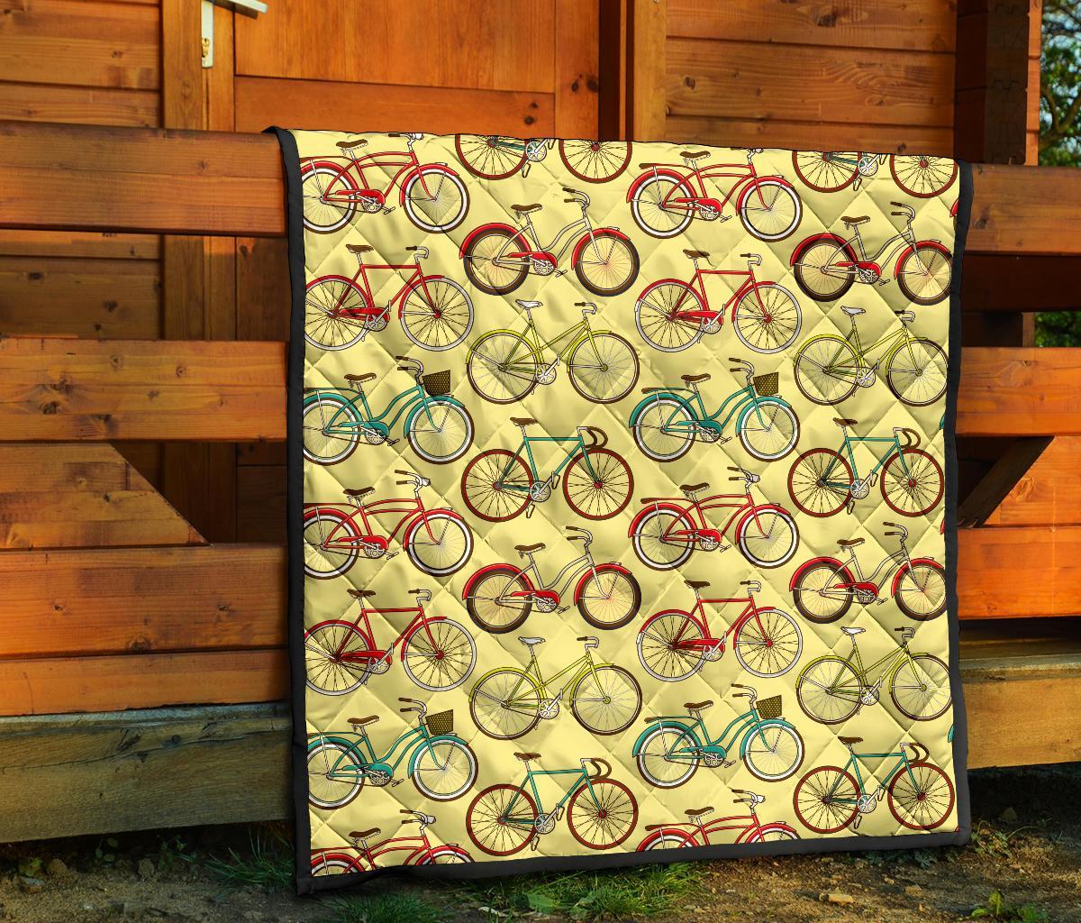 Pattern Print Bicycle Quilt-grizzshop