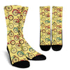 Pattern Print Bicycle Unisex Crew Socks-grizzshop