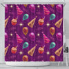 Pattern Print Birthday Bathroom Shower Curtain-grizzshop