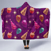 Pattern Print Birthday Hooded Blanket-grizzshop