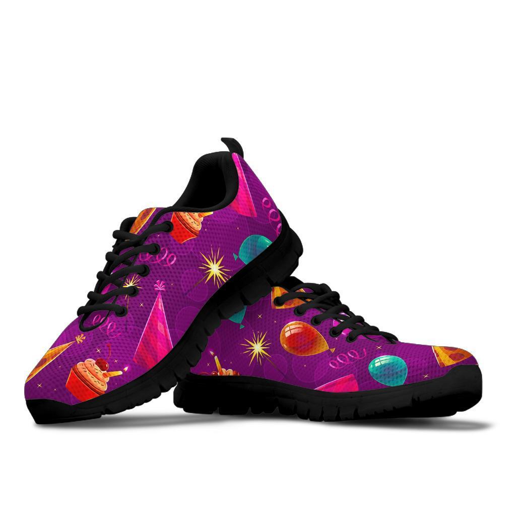 Pattern Print Birthday Sneaker Shoes For Men Women-grizzshop