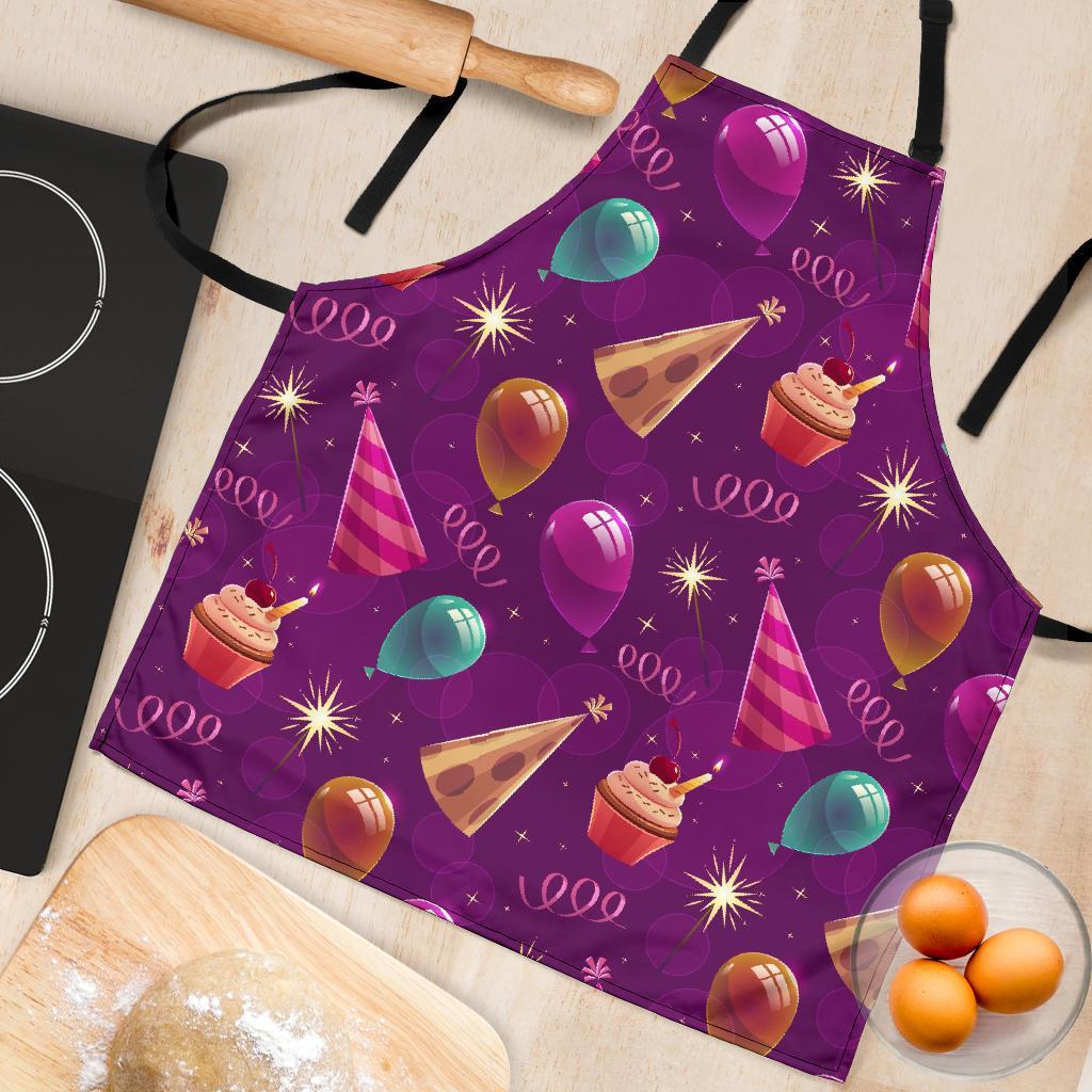 Pattern Print Birthday Women's Apron-grizzshop