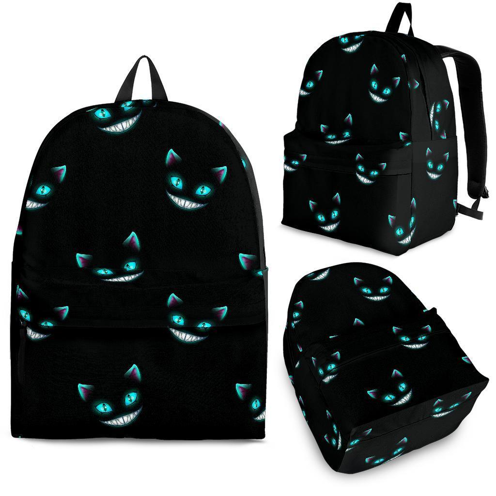 Pattern Print Black Cat Backpack-grizzshop