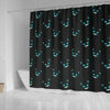 Pattern Print Black Cat Bathroom Shower Curtain-grizzshop