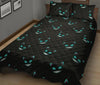 Pattern Print Black Cat Bed Set Quilt-grizzshop