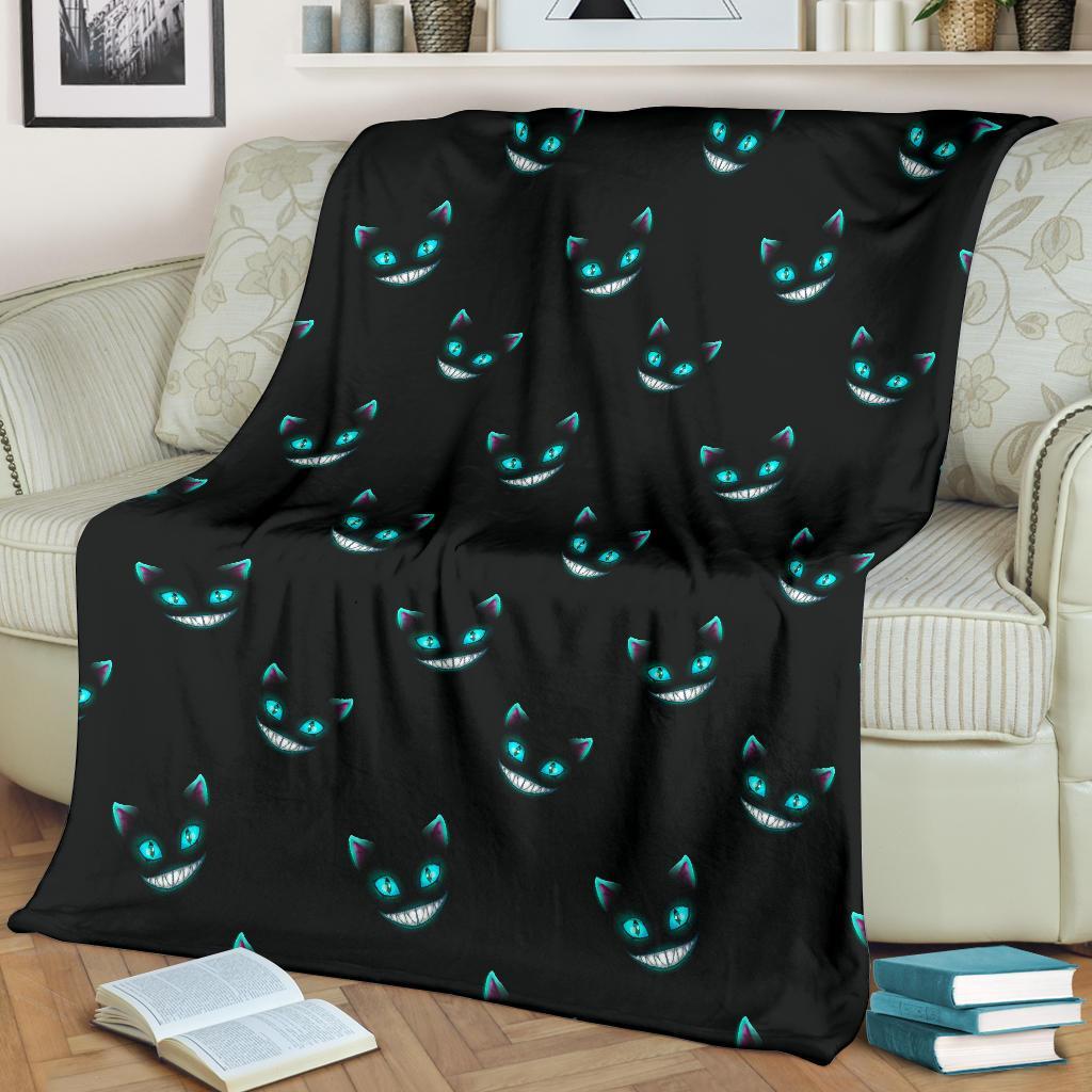 Pattern Print Black Cat Blanket-grizzshop