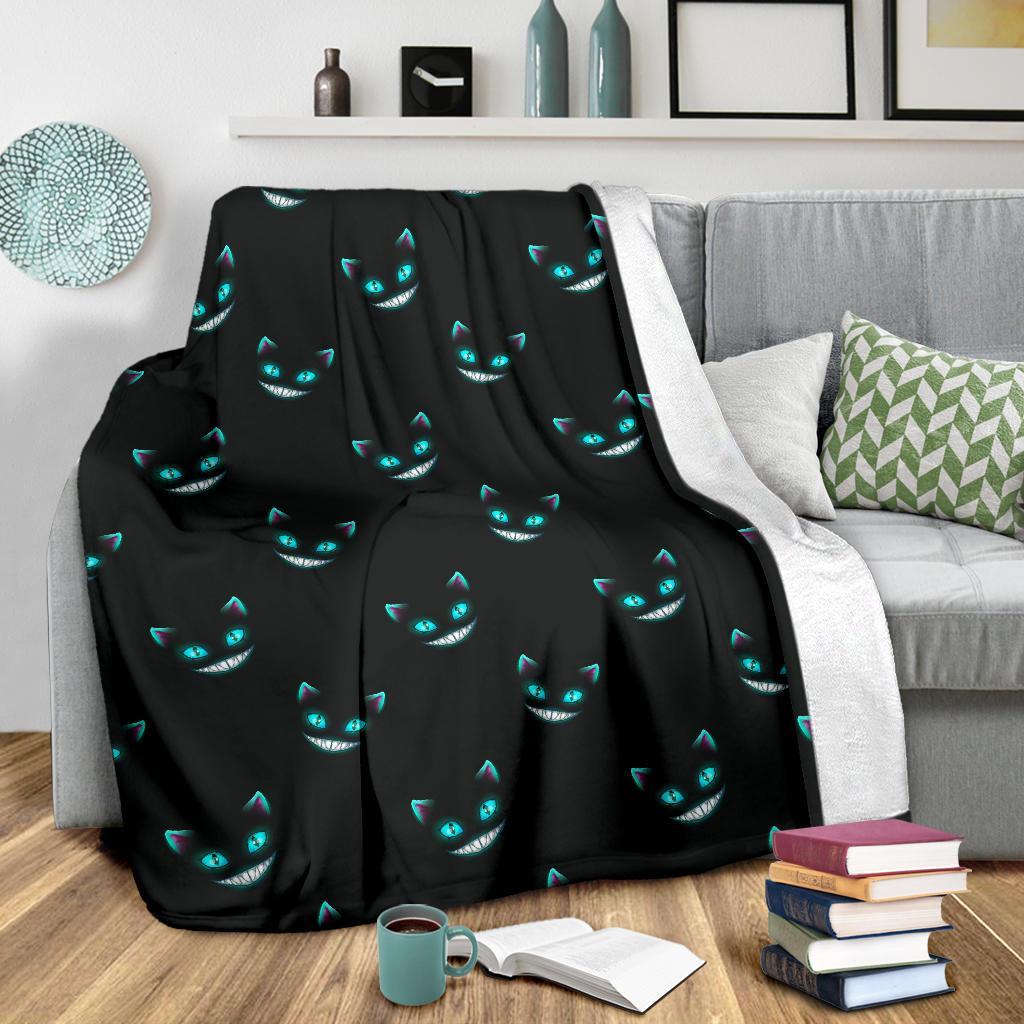 Pattern Print Black Cat Blanket-grizzshop