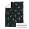 Pattern Print Black Cat Blanket-grizzshop