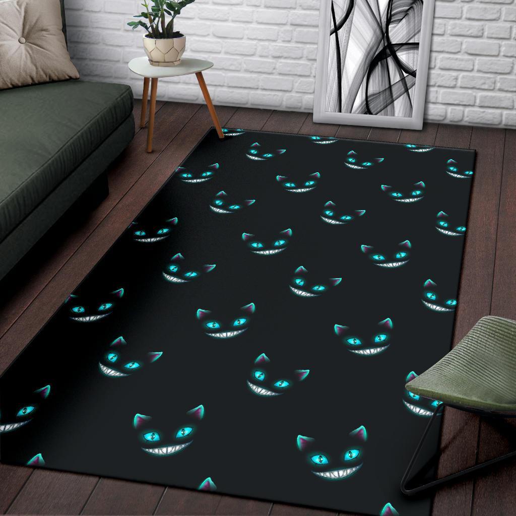 Pattern Print Black Cat Floor Mat-grizzshop