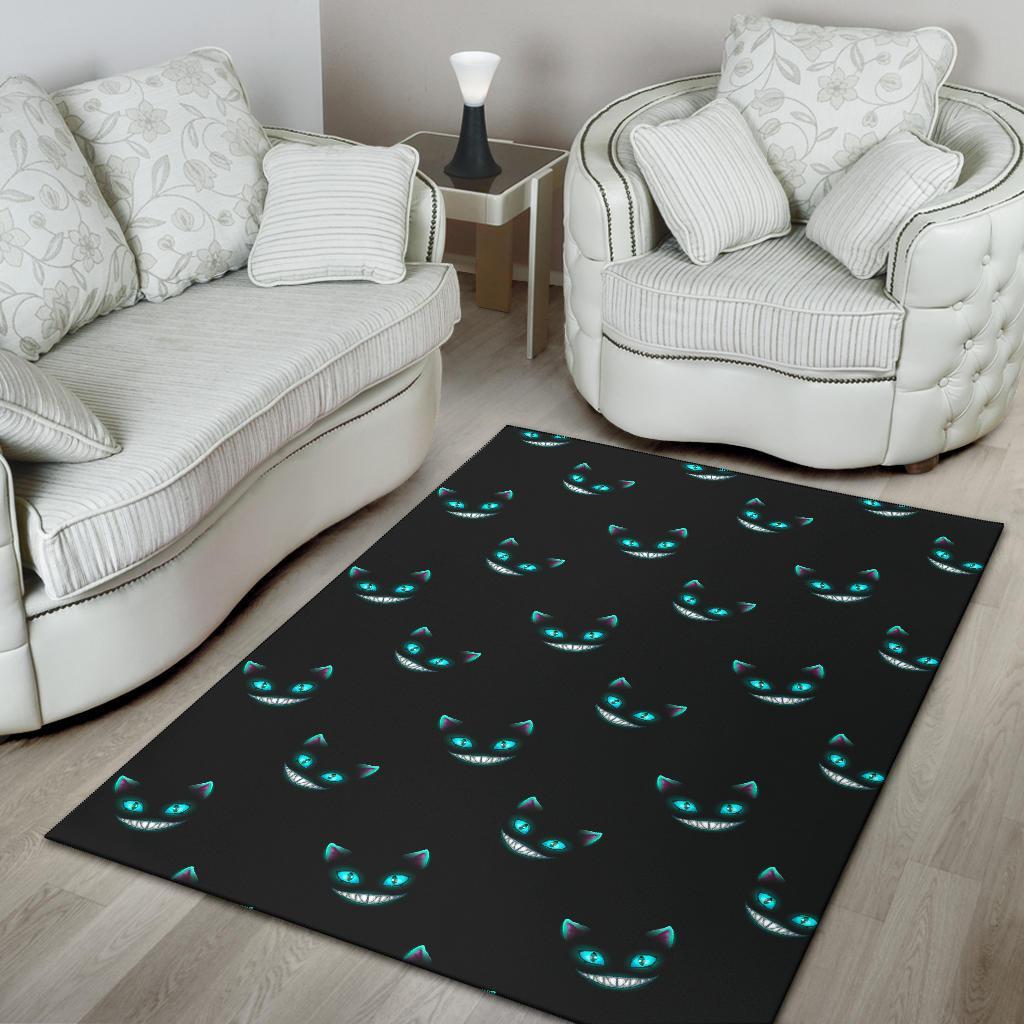 Pattern Print Black Cat Floor Mat-grizzshop