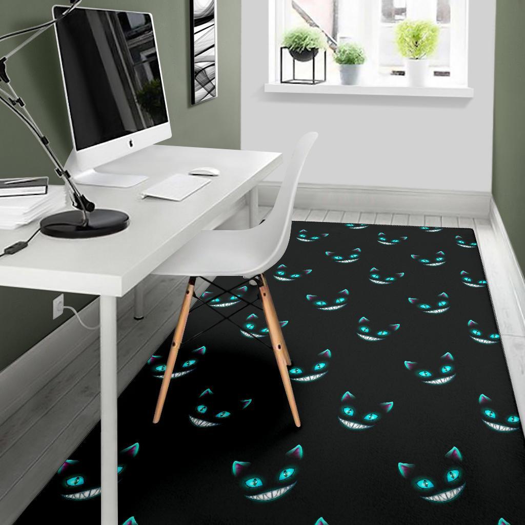 Pattern Print Black Cat Floor Mat-grizzshop