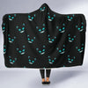 Pattern Print Black Cat Hooded Blanket-grizzshop