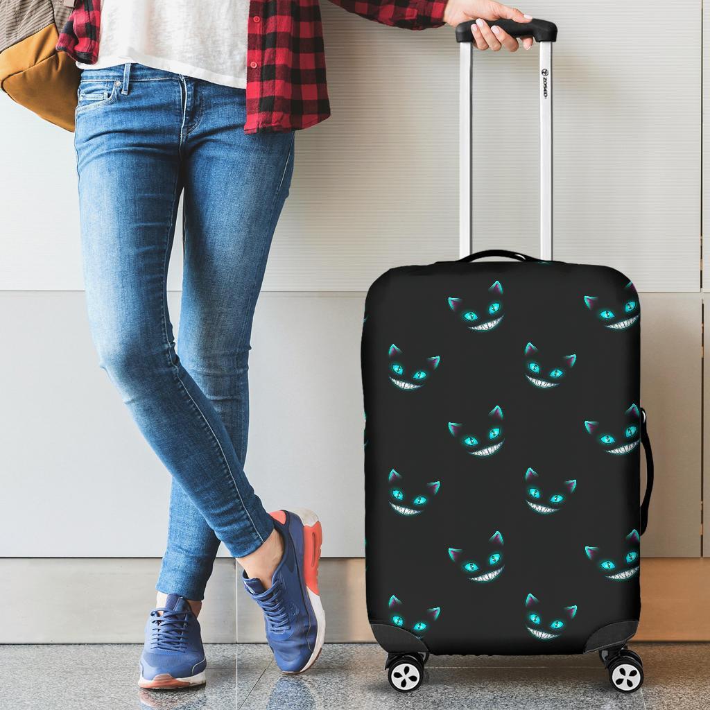 Pattern Print Black Cat Luggage Cover Protector-grizzshop