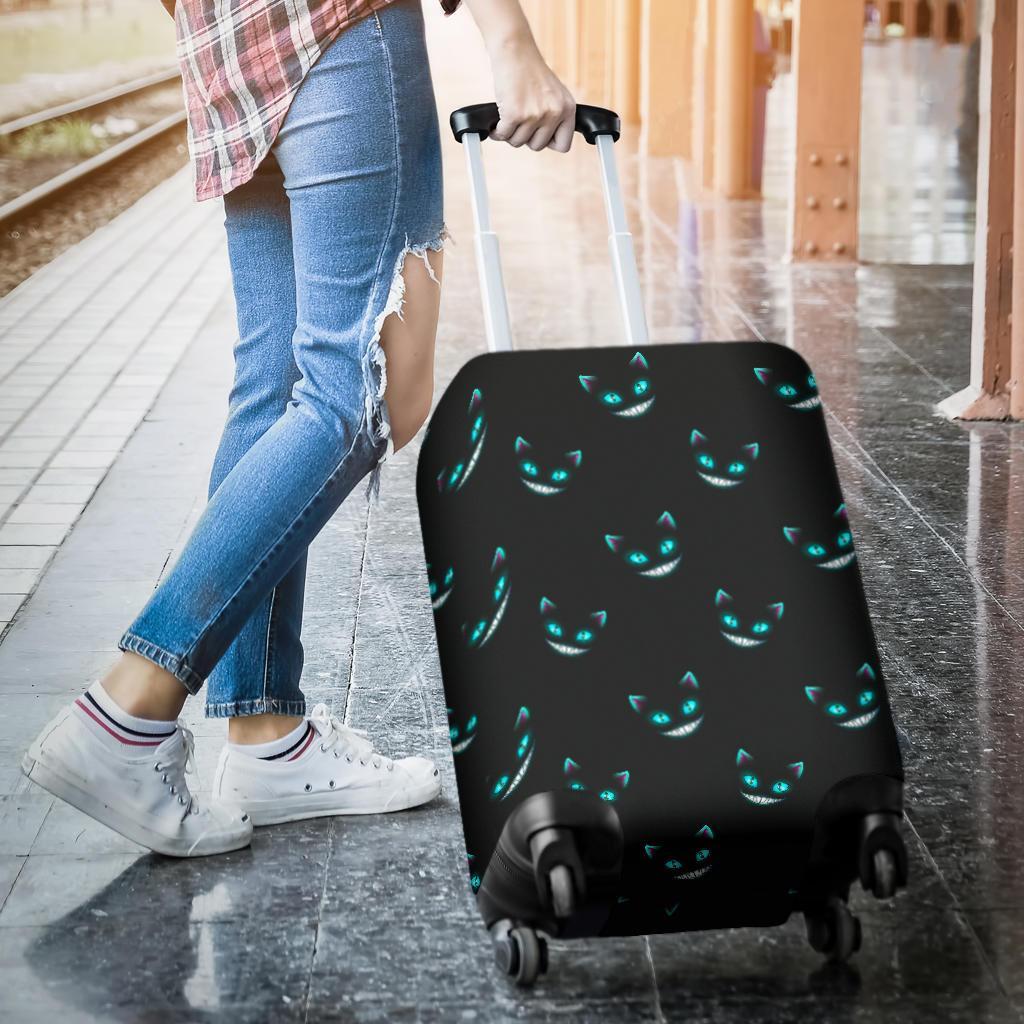 Pattern Print Black Cat Luggage Cover Protector-grizzshop