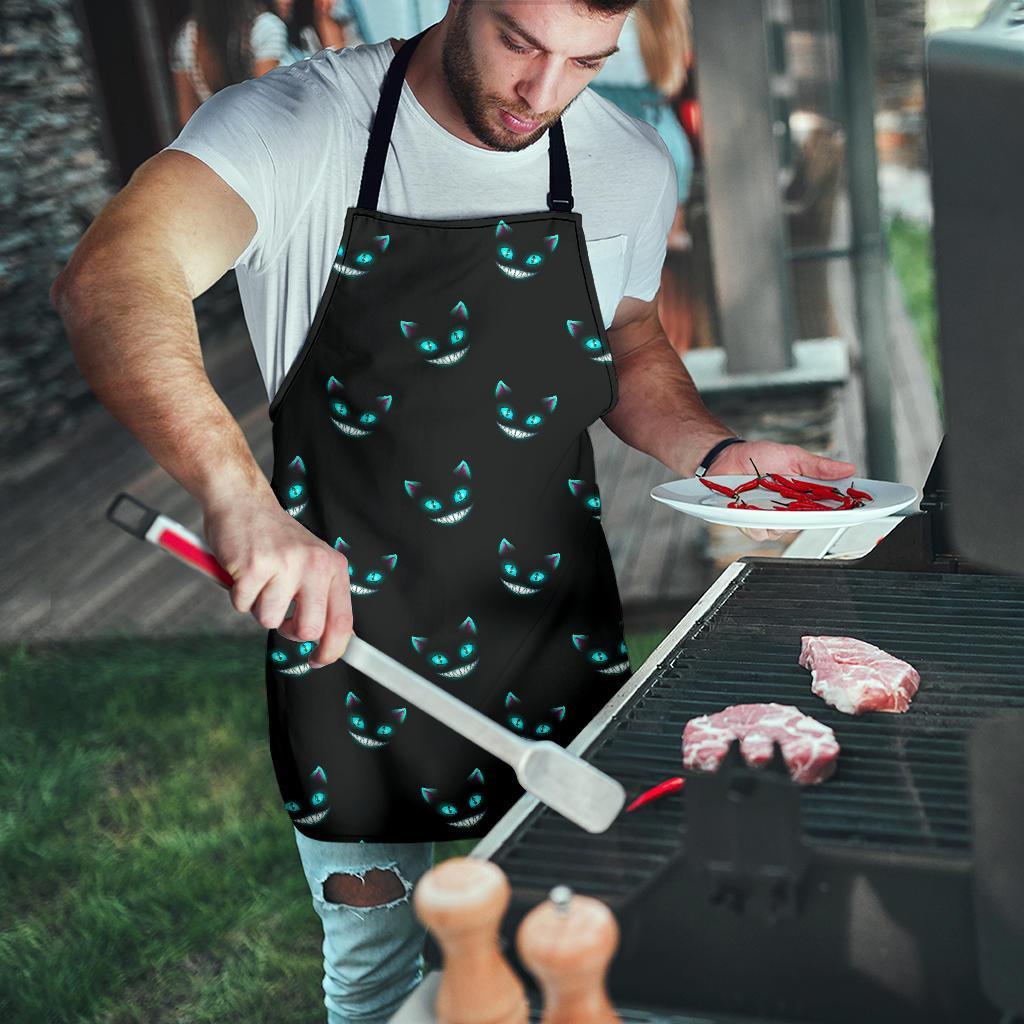 Pattern Print Black Cat Men's Apron-grizzshop