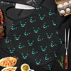 Pattern Print Black Cat Men's Apron-grizzshop