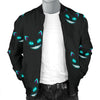 Pattern Print Black Cat Men's Bomber Jacket-grizzshop