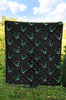 Pattern Print Black Cat Quilt-grizzshop