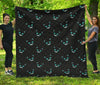 Pattern Print Black Cat Quilt-grizzshop