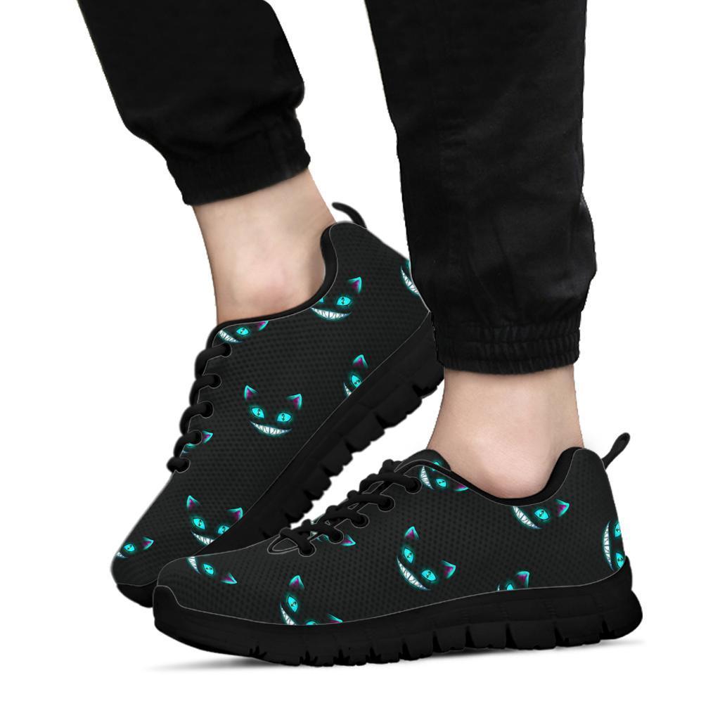 Pattern Print Black Cat Sneaker Shoes For Men Women-grizzshop