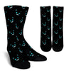 Pattern Print Black Cat Unisex Crew Socks-grizzshop