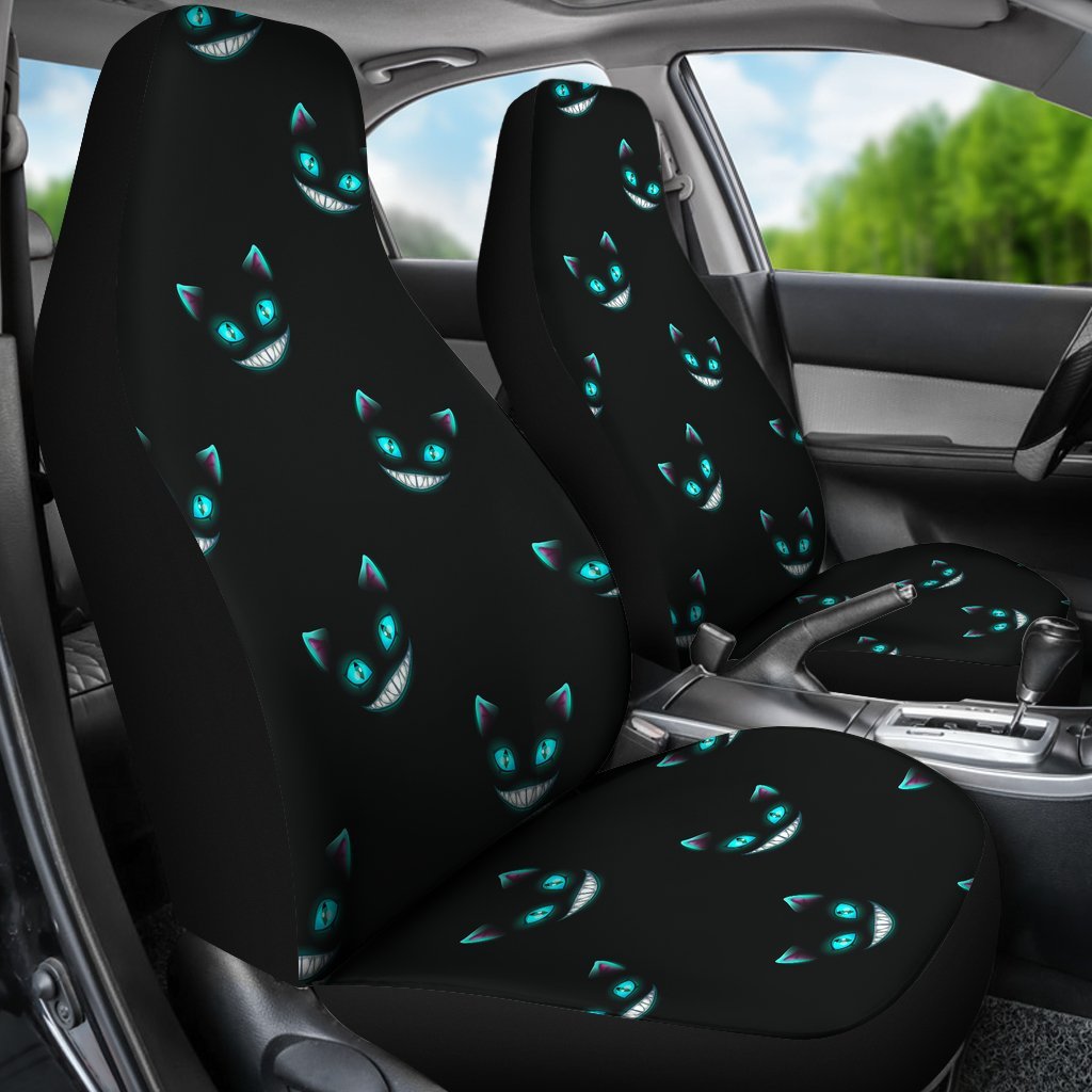 Pattern Print Black Cat Universal Fit Car Seat Covers-grizzshop