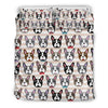 Pattern Print Boston Terrier Duvet Cover Bedding Set-grizzshop