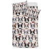 Pattern Print Boston Terrier Duvet Cover Bedding Set-grizzshop