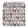 Pattern Print Boston Terrier Duvet Cover Bedding Set-grizzshop