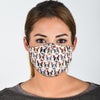 Pattern Print Boston Terrier Face Mask-grizzshop