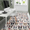 Pattern Print Boston Terrier Floor Mat-grizzshop