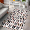 Pattern Print Boston Terrier Floor Mat-grizzshop