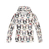 Pattern Print Boston Terrier Print Men Pullover Hoodie-grizzshop