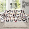 Pattern Print Boston Terrier Sofa Covers-grizzshop