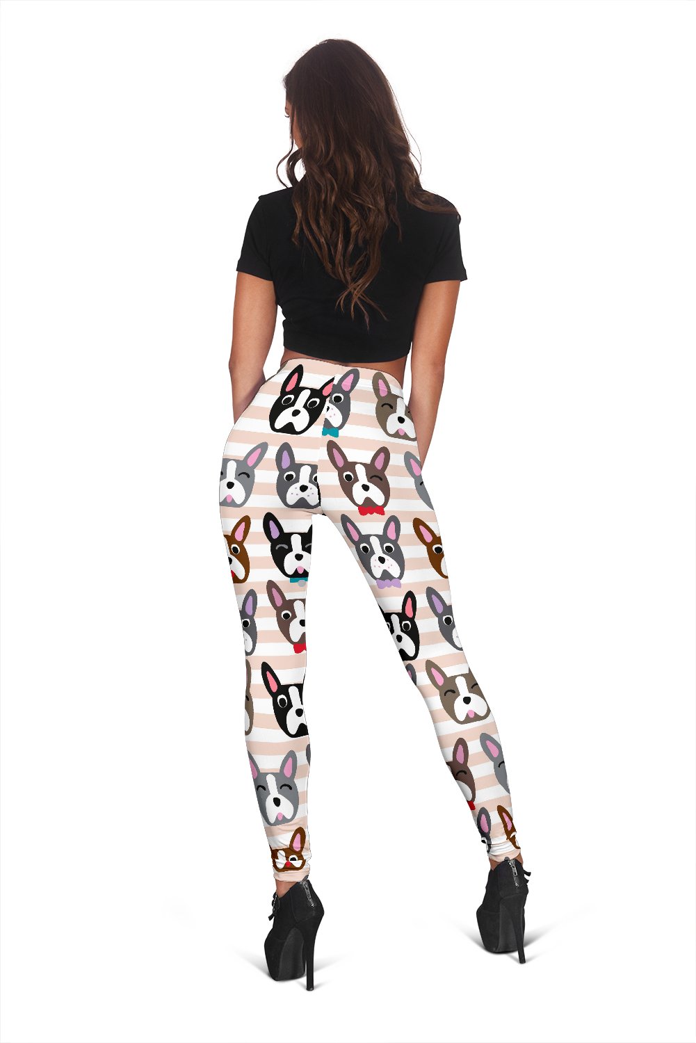 Pattern Print Boston Terrier Women Leggings-grizzshop