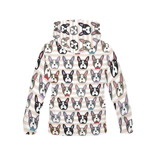 Pattern Print Boston Terrier Women Pullover Hoodie-grizzshop