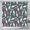 Pattern Print Bowling Bathroom Shower Curtain-grizzshop