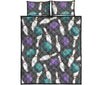 Pattern Print Bowling Bed Set Quilt-grizzshop