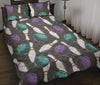 Pattern Print Bowling Bed Set Quilt-grizzshop