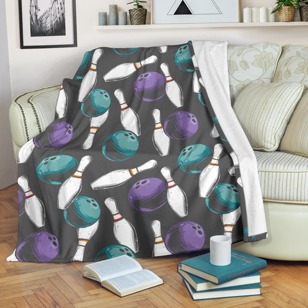 Pattern Print Bowling Blanket-grizzshop