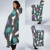 Pattern Print Bowling Hooded Blanket-grizzshop