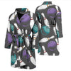 Pattern Print Bowling Men Long Robe-grizzshop